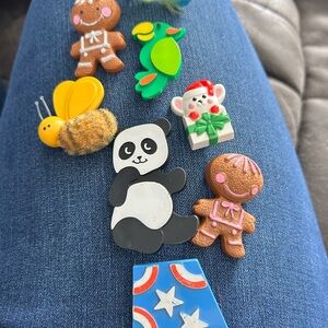 Avon Multicolor Animal and Holiday Figure Set of brooches